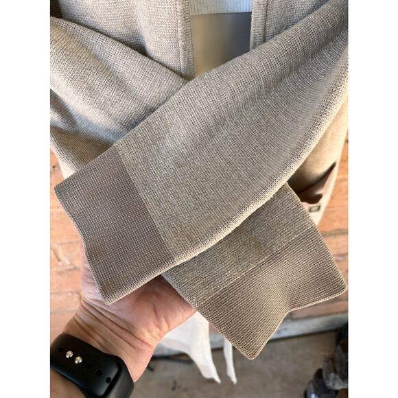 Tommy Hilfiger Double Knit Open Cardigan Sweater Coatigan Duster Womens M - Picture 5 of 9